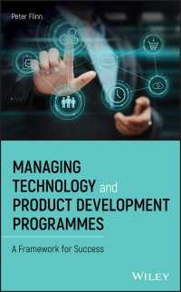 Managing Technology and Product Development Programmes : A Framework for Success