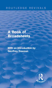 A Book of Broadsheets (Routledge Revivals) : With an Introduction by Geoffrey Dawson