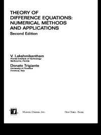 差分方程式（第２版）<br>Theory Of Difference Equations Numerical Methods And Applications（2）