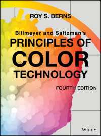 ビルメイヤー＆ザルツマン色彩技術の原理（第４版）<br>Billmeyer and Saltzman's Principles of Color Technology（4）