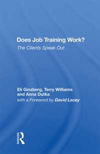 Does Job Training Work? : The Clients Speak Out（1 DGO）