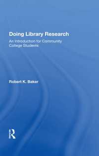 Doing Library Research : An Introduction For Community College Students