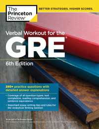 Verbal Workout for the GRE, 6th Edition : 250+ Practice Questions with Detailed Answer Explanations