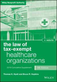 The Law of Tax-Exempt Healthcare Organizations, + website : 2019 Cumulative Supplement（4）