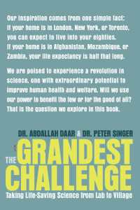 The Grandest Challenge : Taking Life-Saving Science from Lab to Village