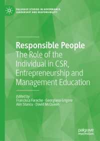 Responsible People〈1st ed. 2019〉 : The Role of the Individual in CSR, Entrepreneurship and Management Education