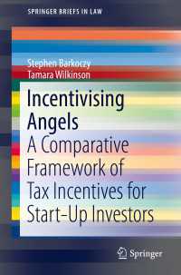 Incentivising Angels : A Comparative Framework of Tax Incentives for Start-Up Investors