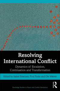 国際紛争の解決<br>Resolving International Conflict : Dynamics of Escalation, Continuation and Transformation
