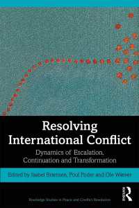 国際紛争の解決<br>Resolving International Conflict : Dynamics of Escalation, Continuation and Transformation