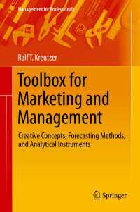 Toolbox for Marketing and Management : Creative Concepts, Forecasting Methods, and Analytical Instruments