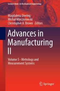 Advances in Manufacturing II : Volume 5 - Metrology and Measurement Systems