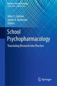 School Psychopharmacology : Translating Research into Practice