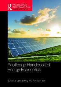 ラウトレッジ版　エネルギー経済ハンドブック<br>Routledge Handbook of Energy Economics