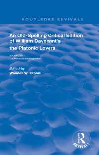 William Davenant’s The Platonic Lovers