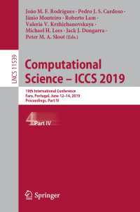 Computational Science – ICCS 2019 : 19th International Conference, Faro, Portugal, June 12–14, 2019, Proceedings, Part IV