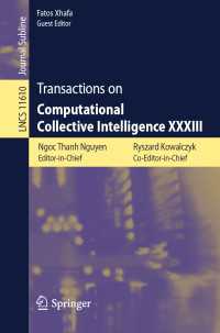 Transactions on Computational Collective Intelligence XXXIII〈1st ed. 2019〉