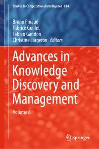 Advances in Knowledge Discovery and Management : Volume 8