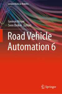 Road Vehicle Automation 6〈1st ed. 2019〉