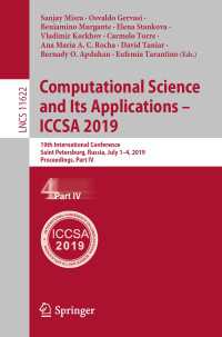 Computational Science and Its Applications – ICCSA 2019 : 19th International Conference, Saint Petersburg, Russia, July 1–4, 2019, Proceedings, Part IV