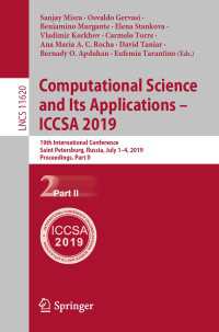 Computational Science and Its Applications – ICCSA 2019 : 19th International Conference, Saint Petersburg, Russia, July 1–4, 2019, Proceedings, Part II