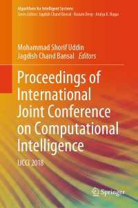 Proceedings of International Joint Conference on Computational Intelligence〈2020〉 : IJCCI 2018
