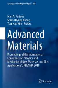 Advanced Materials : Proceedings of the International Conference on “Physics and Mechanics of New Materials and Their Applications”, PHENMA 2018