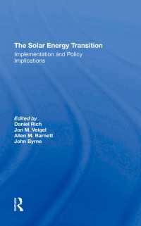 The Solar Energy Transition : Implementation And Policy Implications