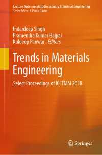 Trends in Materials Engineering : Select Proceedings of ICFTMM 2018