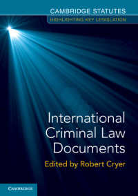 国際刑法重要文書集<br>International Criminal Law Documents