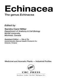 Echinacea : The genus Echinacea