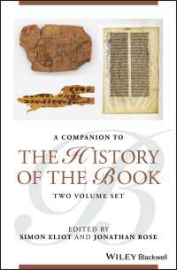ブラックウェル版　書物の歴史必携（第２版・全２巻）<br>Companion to the History of the Book（2）