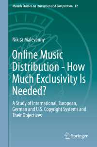 Online Music Distribution - How Much Exclusivity Is Needed? : A Study of International, European, German and U.S. Copyright Systems and Their Objectives
