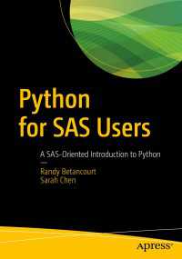 Python for SAS Users〈1st ed.〉 : A SAS-Oriented Introduction to Python