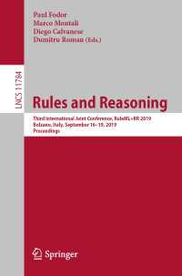 Rules and Reasoning : Third International Joint Conference, RuleML+RR 2019, Bolzano, Italy, September 16–19, 2019, Proceedings