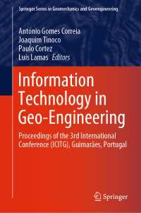 Information Technology in Geo-Engineering : Proceedings of the 3rd International Conference (ICITG), Guimar&atilde;es, Portugal
