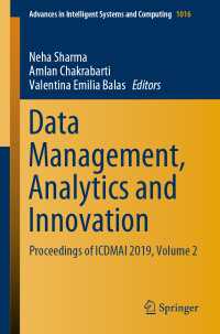 Data Management, Analytics and Innovation : Proceedings of ICDMAI 2019, Volume 2