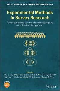 サーベイ調査における実験的手法<br>Experimental Methods in Survey Research : Techniques that Combine Random Sampling with Random Assignment
