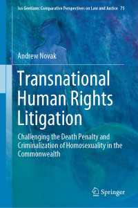 Transnational Human Rights Litigation : Challenging the Death Penalty and Criminalization of Homosexuality in the Commonwealth