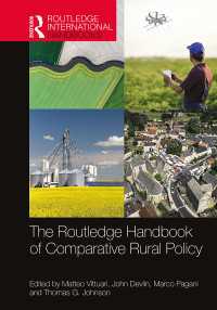 ラウトレッジ版　比較農村政策ハンドブック<br>The Routledge Handbook of Comparative Rural Policy