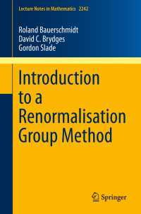 Introduction to a Renormalisation Group Method