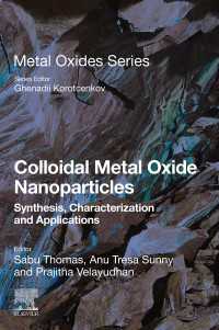 Colloidal Metal Oxide Nanoparticles : Synthesis, Characterization and Applications