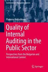 Quality of Internal Auditing in the Public Sector : Perspectives from the Bulgarian and International Context