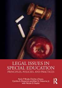 特殊教育の法的論点<br>Legal Issues in Special Education : Principles, Policies, and Practices