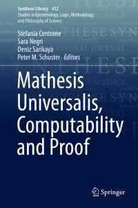 Mathesis Universalis, Computability and Proof〈1st ed. 2019〉