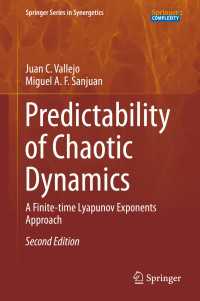カオス動態の予測可能性（第２版）<br>Predictability of Chaotic Dynamics〈Second Edition 2019〉 : A Finite-time Lyapunov Exponents Approach（2）