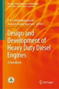 Design and Development of Heavy Duty Diesel Engines〈1st ed. 2020〉 : A Handbook