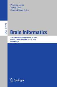 Brain Informatics : 12th International Conference, BI 2019, Haikou, China, December 13–15, 2019, Proceedings