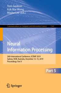 Neural Information Processing : 26th International Conference, ICONIP 2019, Sydney, NSW, Australia, December 12–15, 2019, Proceedings, Part V