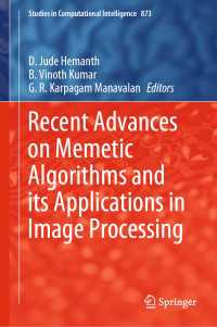 Recent Advances on Memetic Algorithms and its Applications in Image Processing