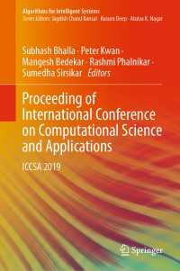 Proceeding of International Conference on Computational Science and Applications : ICCSA 2019